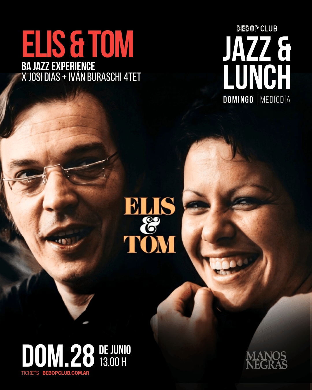 Elis & Tom | BA Jazz Experience x Josi Dias + Iván Buraschi | 28/06/2026