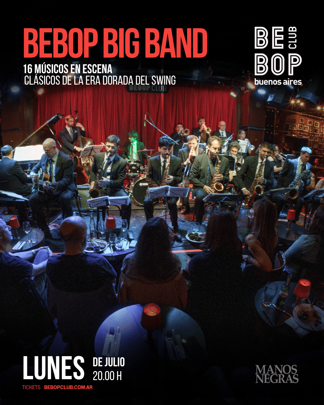 Bebop Big Band | 06, 13, 20 y 27 de Julio 